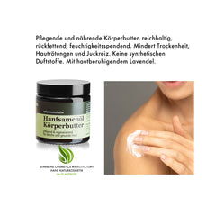 Hemp seed oil body butter - natural cosmetics