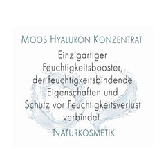 MOOS Hyaluron Serum hochdosiert, Konzentrat mit 2,5% Hyaluronsäure, beruhigendes Anti Falten Serum